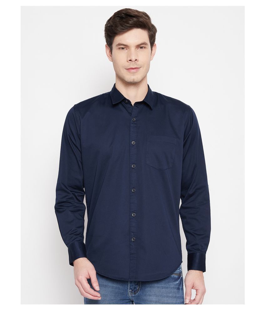     			Duke 100 Percent Cotton Blue Shirt