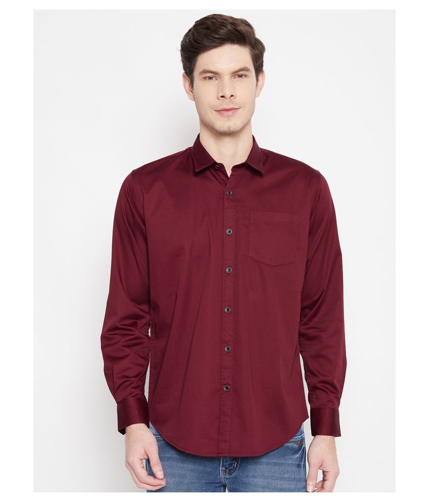     			Duke 100 Percent Cotton Maroon Shirt