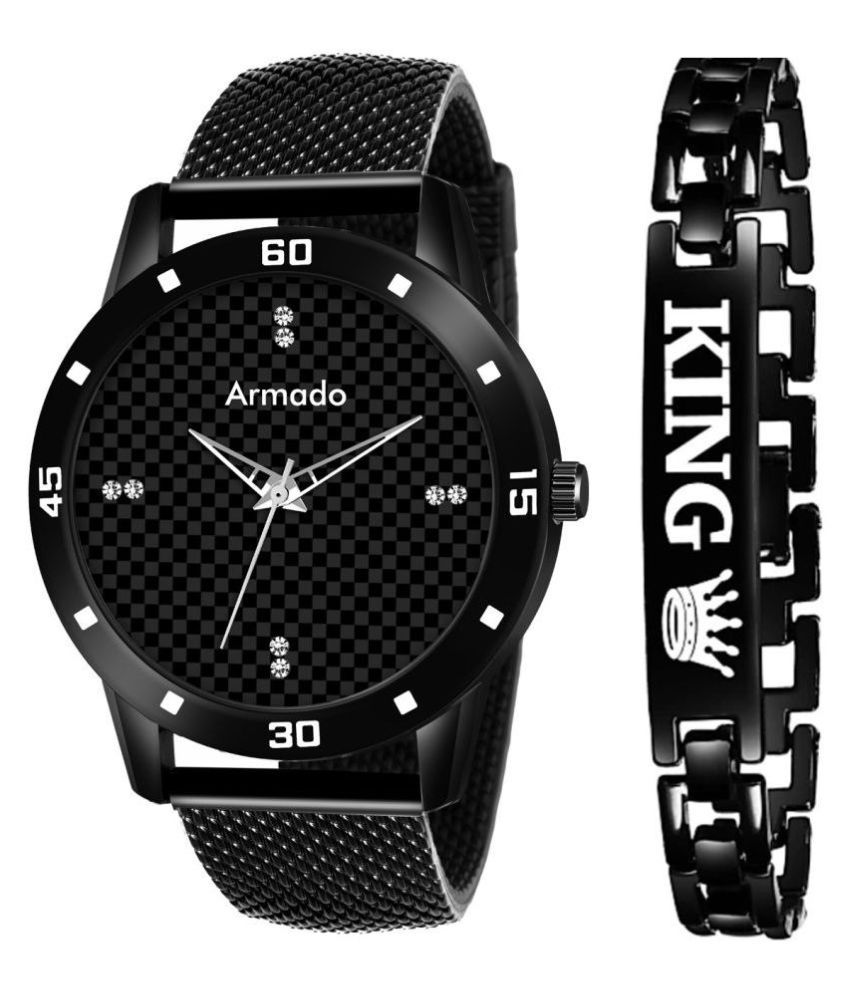     			Armado - Black Plastic Analog Men's Watch