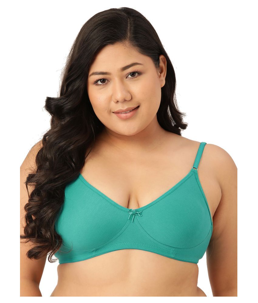     			Leading Lady Cotton T-Shirt Bra - Green Single