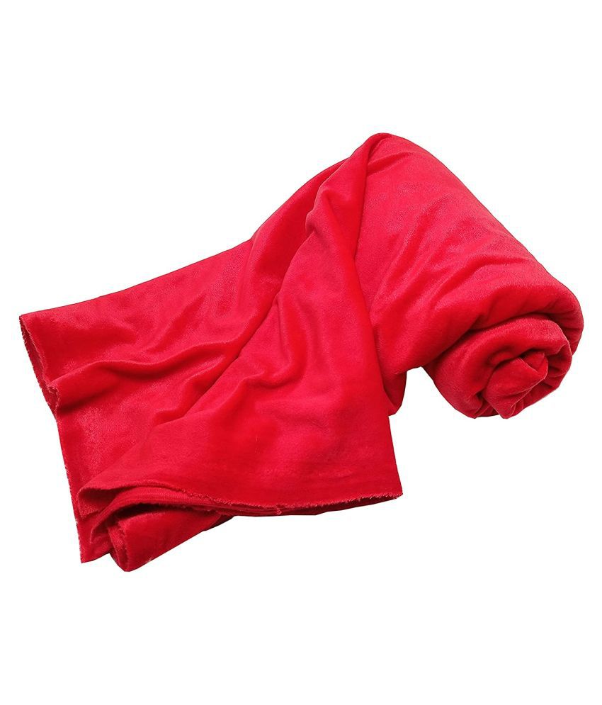     			PRANSUNITA Super Soft Velvet Finish Polar Fleece Felt Fabric, Size 39 x 32 inch used in Home Decor, Cushions & DIY Soft Toys making, Dresses, Art & Craft, Jackets, Booties  etc Color –Red