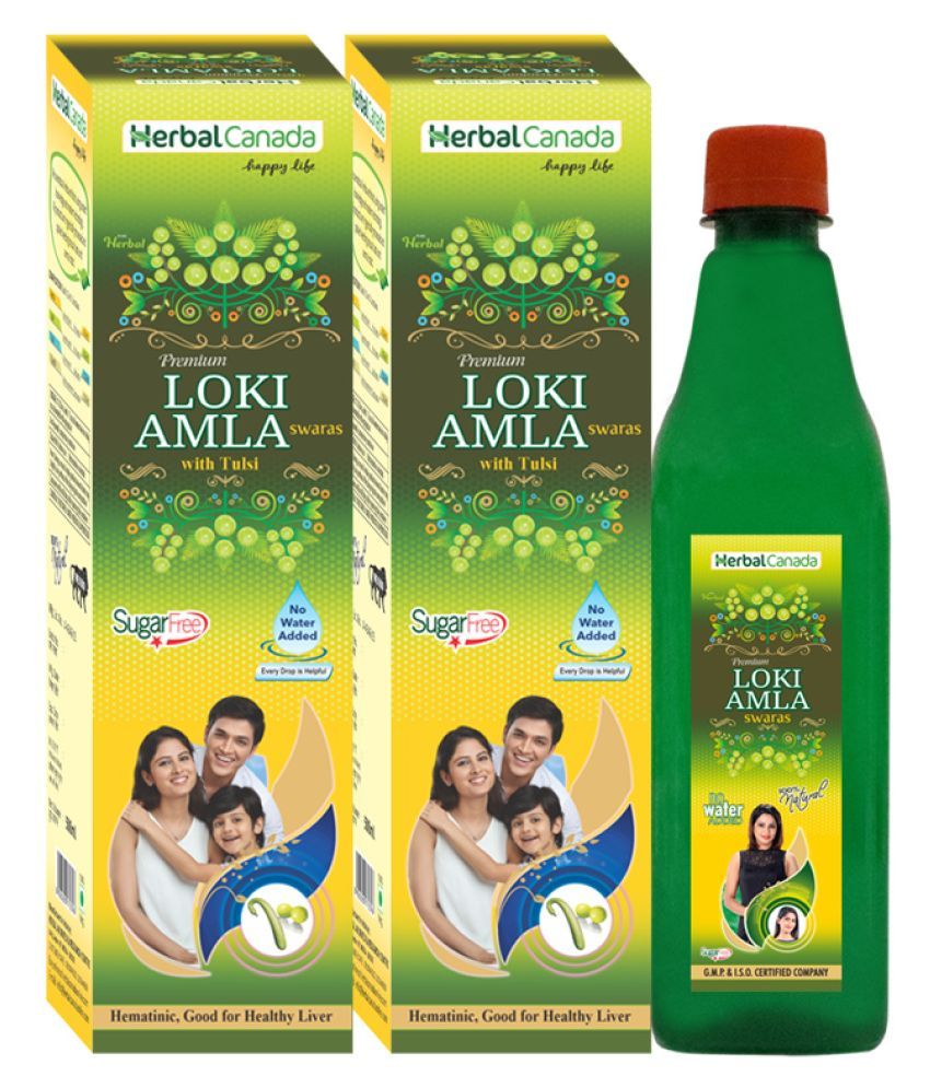     			Herbal Canada Lauki Amla Liquid 500 Ml Pack of 2