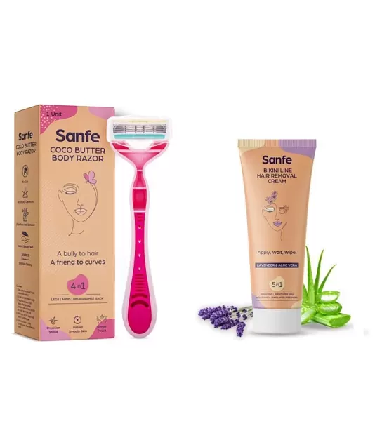 Sanfe Painless  Detan Hair Removal Spray Cream  200 ml  For Chest  Bikini Legs Arms