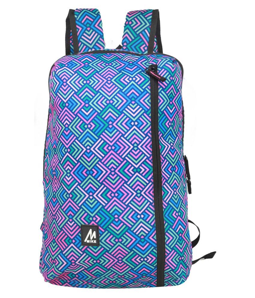     			MIKE Mixed color 22Litres School Bag for Boys & Girls