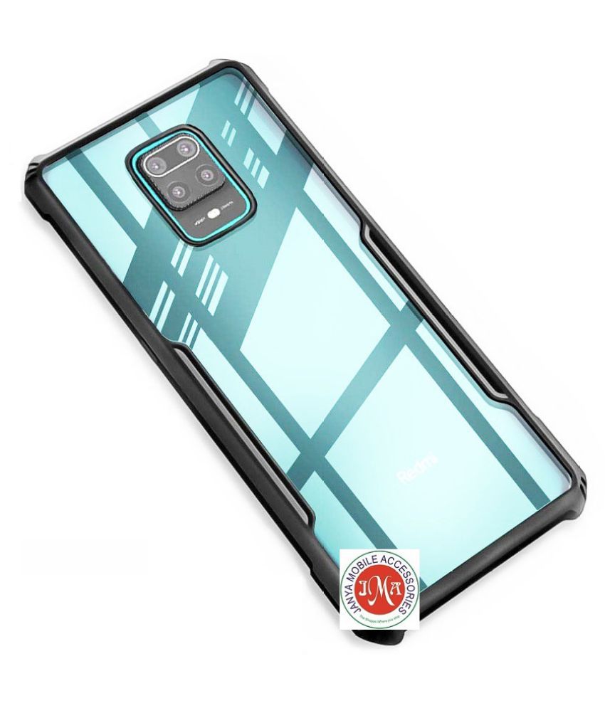     			Xiaomi Redmi Note 9 Pro Shock Proof Case JMA - Transparent Hybrid TPU Bumper Case
