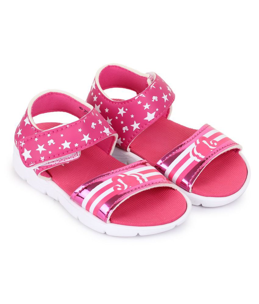 Barbie Kids Girls Pink Sandals by toothless Price in India- Buy Barbie ...