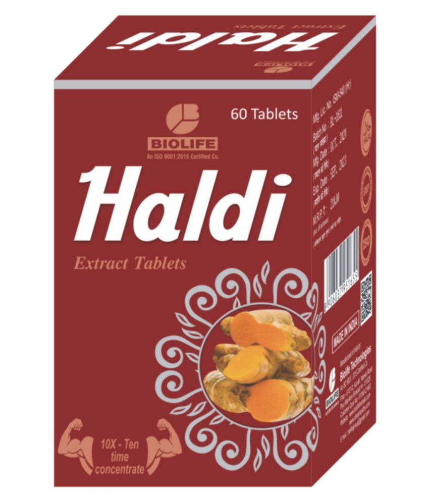 Biolife Technologies Haldi extract Tablets Tablet 60 gm Pack Of 2