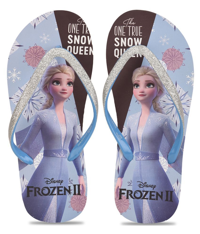 Frozen Kids Girls Light Blue Flip-Flops by toothless Price in India ...