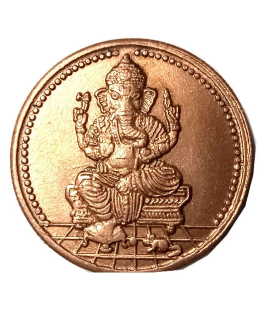     			LORD GANESHA EAST INDIA COMPANY ANNA 1818 MATA COIN (LUCKY COIN)