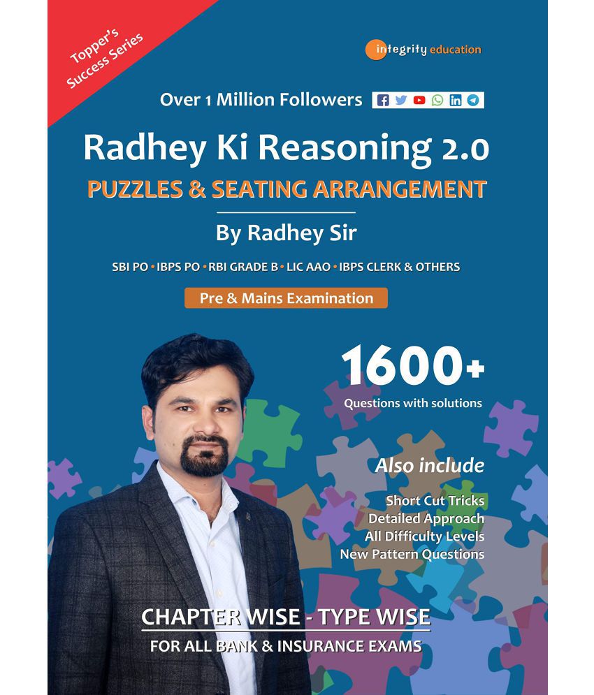 Radhey ki Reasoning 2.0 Puzzles & Seating Arrangement For All Bank & Insurance Exams Paperback – 1 January 2019