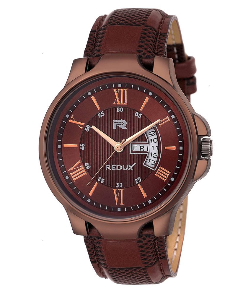 Redux - Brown Leather Analog Men's Watch
