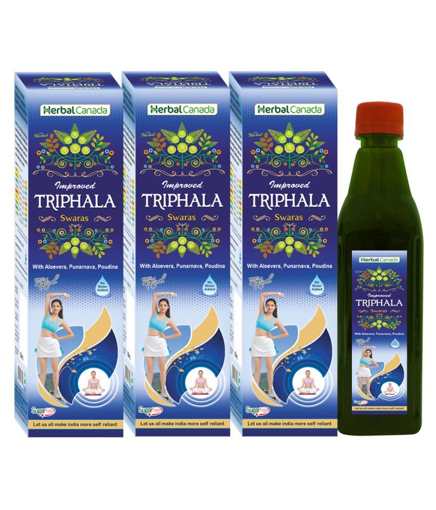     			Herbal Canada Triphala Ras Liquid 1 L Pack of 3