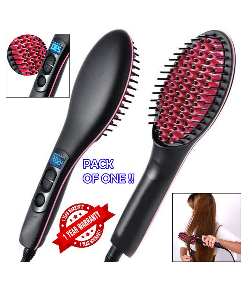 HS PTC Heater Instant Heat Up Hair Straightener Ceramic Brush Iron For