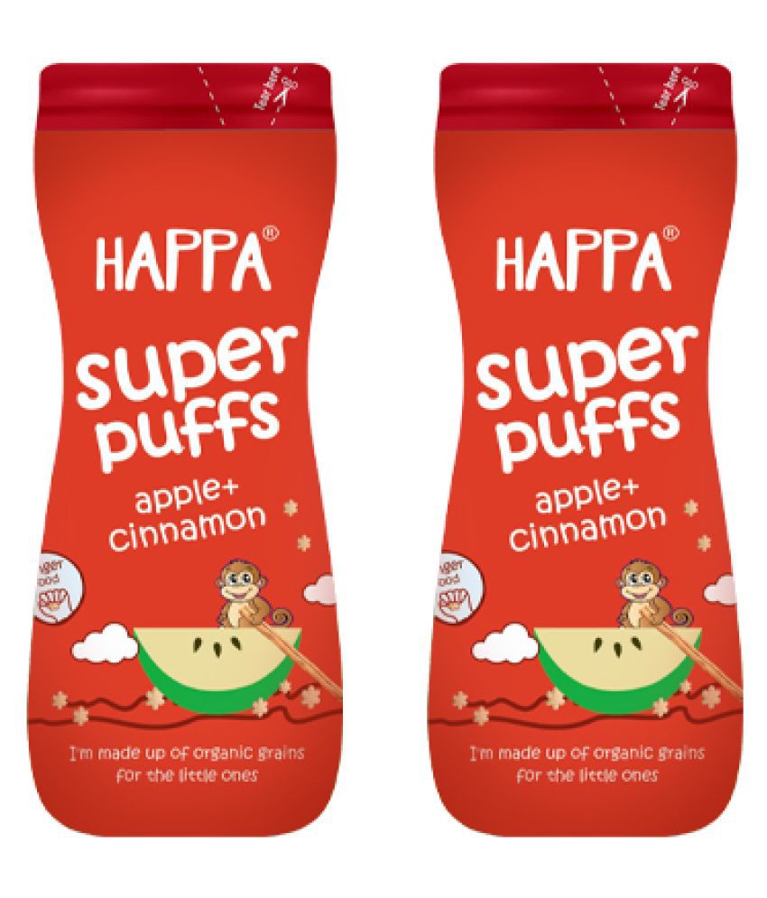 Happa Apple & Cinnamon Snack Foods for 6 Months + ( 200 gm )