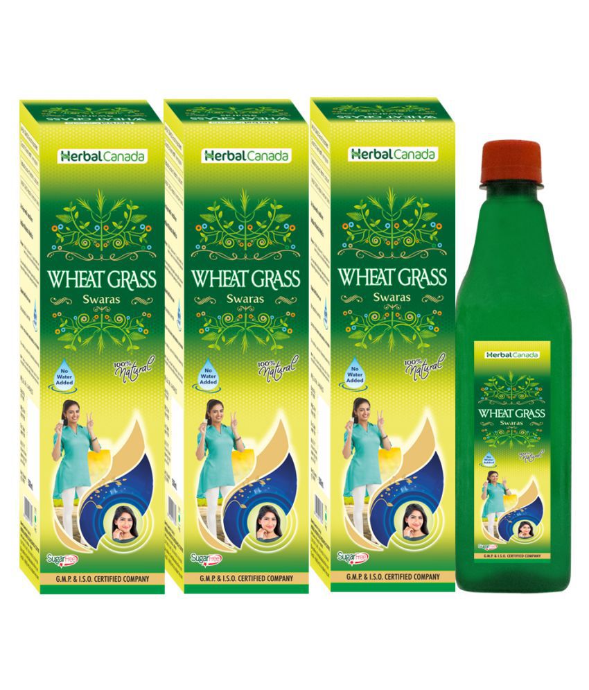     			Herbal Canada Wheat Grass Ras Liquid 1 l Pack of 3