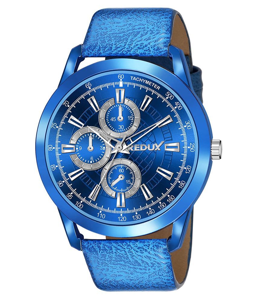     			Redux RWS0355S Blue Dial Leather Analog Men's Watch