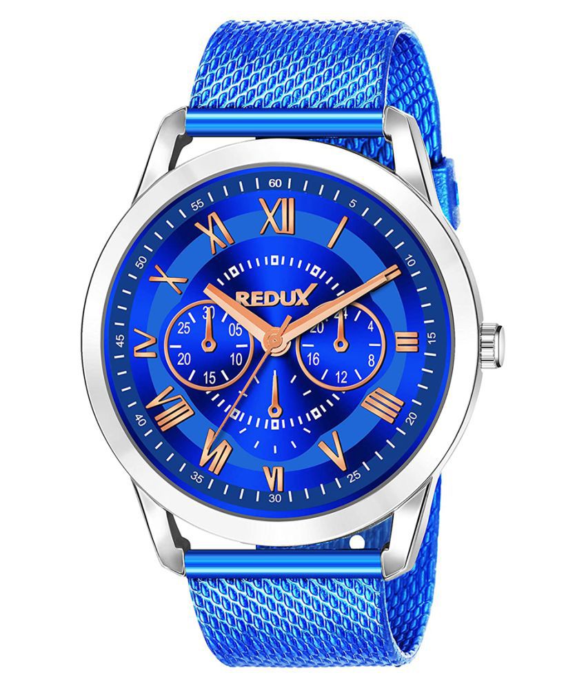    			Redux - Blue Resin Analog Men's Watch