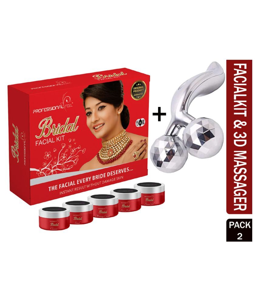 professional feel 3D Facial MASSAGER & All Type Skin BRIDAL Facial Kit