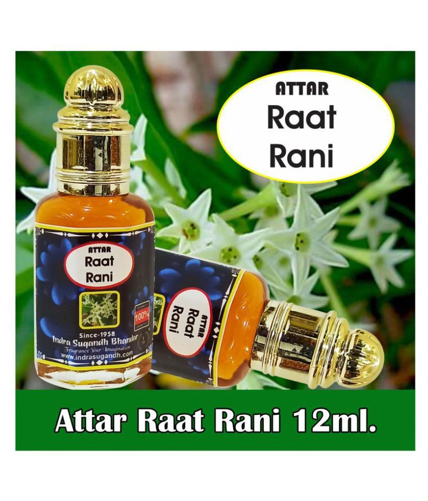     			INDRA SUGANDH BHANDAR - Raat Rani Real Night Queen No Alcohol Long Lasting Fragrance Attar For Men & Women 12ml Pack Of 1