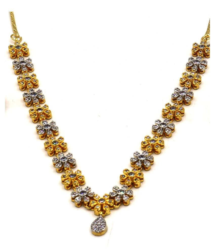 Mirraw Silver Alloy Necklace Sets Jewellery For Womens & Girls For