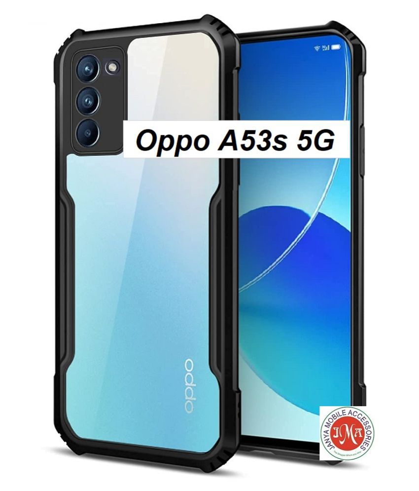     			Oppo A53s 5G Shock Proof Case JMA - Transparent Hybrid TPU Bumper Case