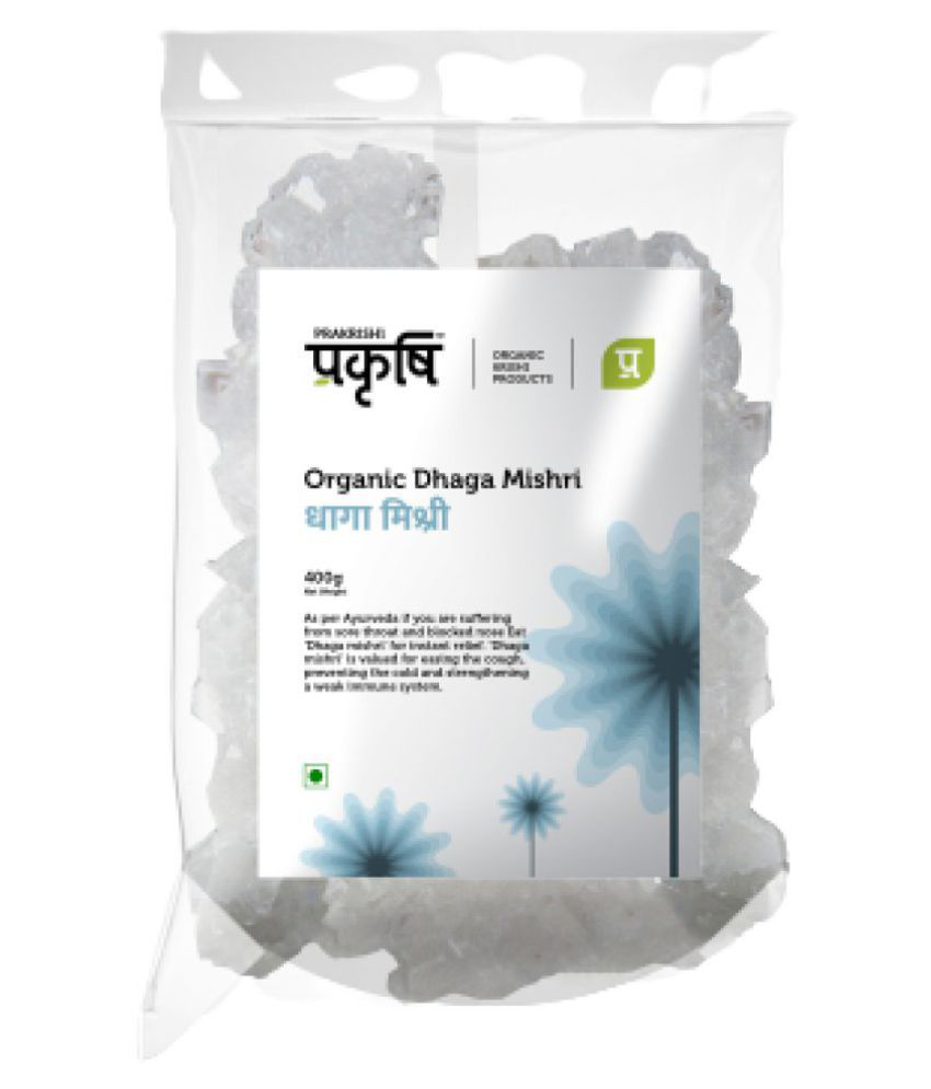 Prakrishi Organic  Dhaga Mishri Bakers Special Sugar Crystal 400 g