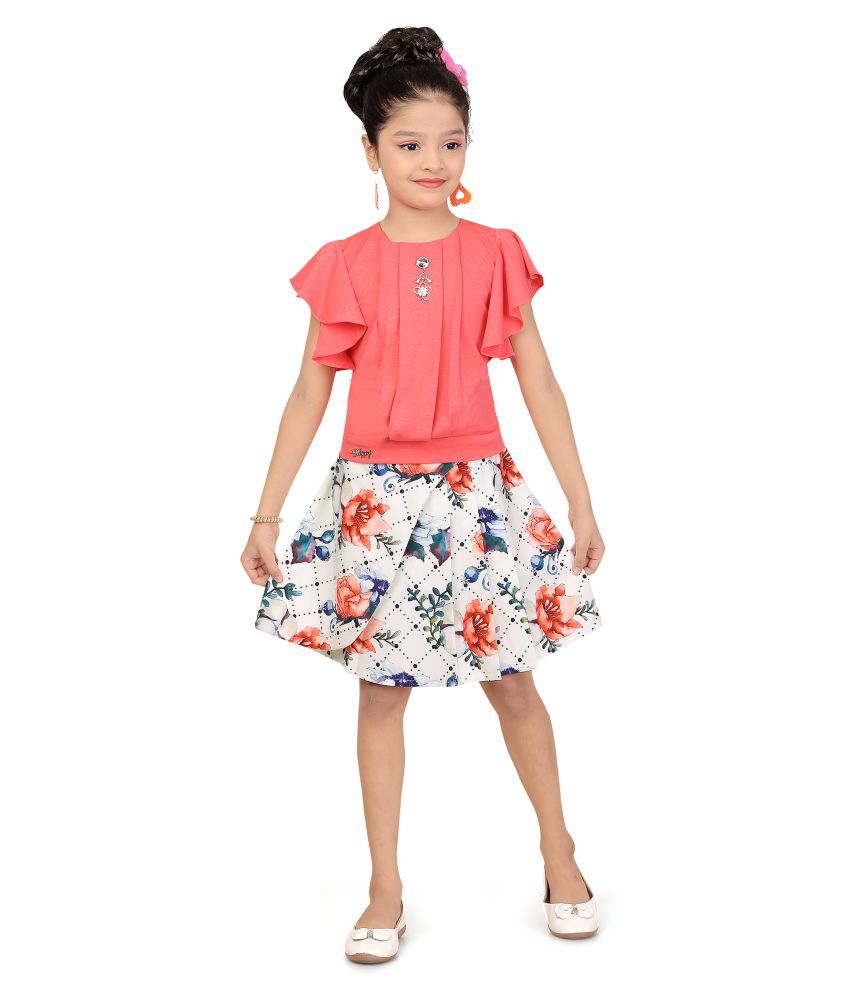     			Arshia Fashions Girls Skirt Top Set