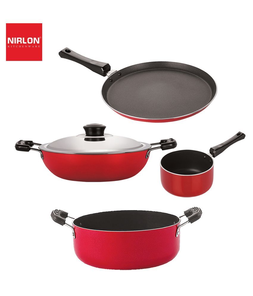 Nirlon Kitchenware Classic Range 4 Piece Cookware Set Buy Online at