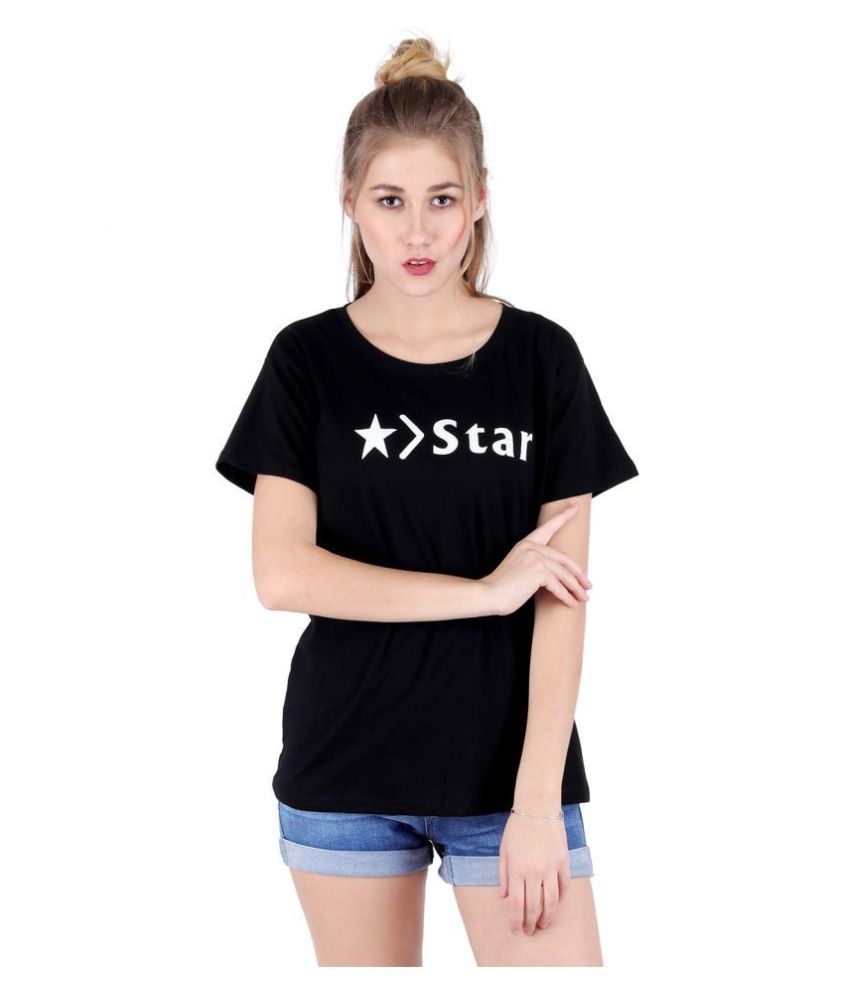 Broadstar Cotton Black T-Shirts - Single