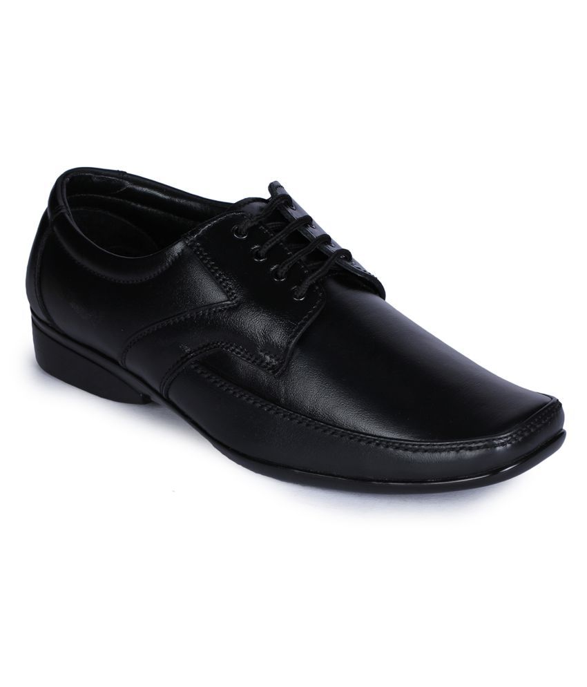     			Liberty Derby Artificial Leather Black Formal Shoes