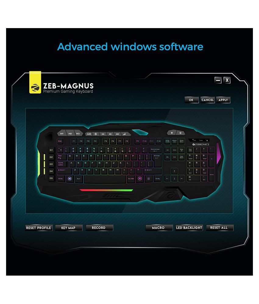 Zebronics Magnus Black USB Wired Desktop Keyboard Buy Zebronics