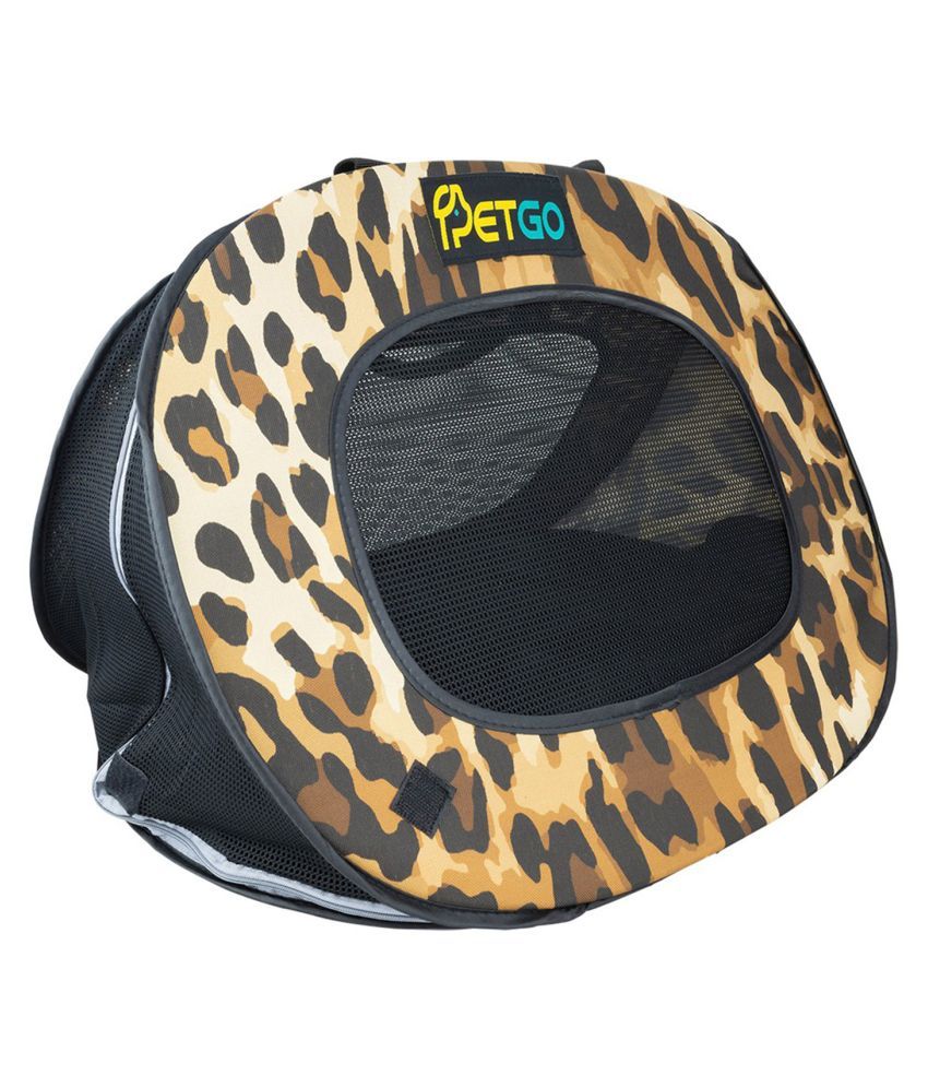 "Emily Pets Leopard Pet Carrier Airline Approved Zebras With PetGo Case