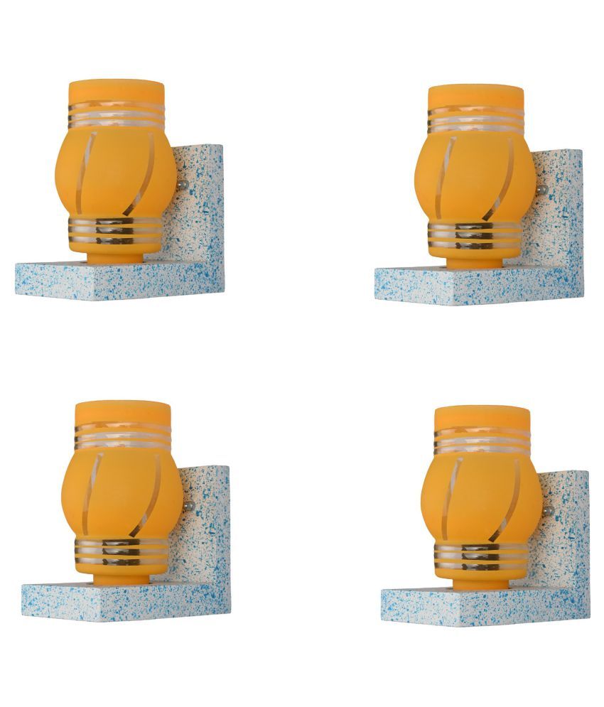     			Somil Decorative Wall Lamp Light Glass Wall Light Multi - Pack of 4