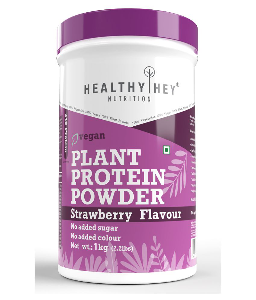     			HEALTHYHEY NUTRITION Plant Protein Powder Strawberry 1 kg