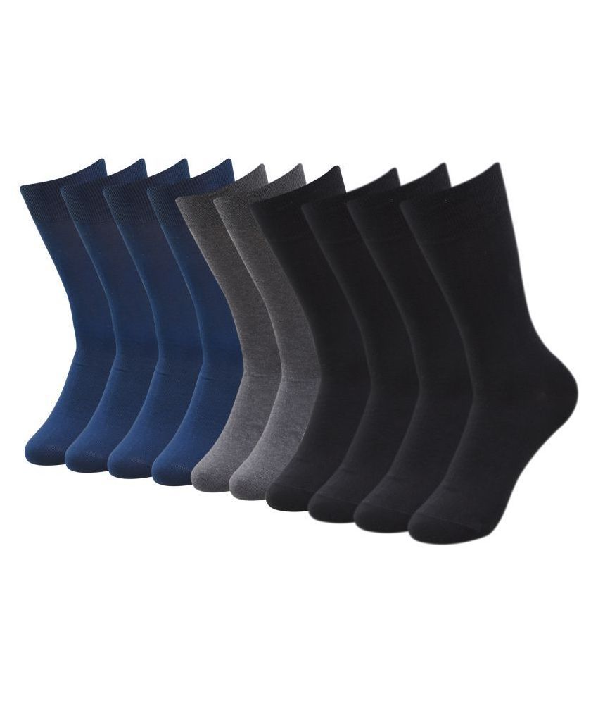 Balenzia Multi Formal Mid Length Socks Pack of 10
