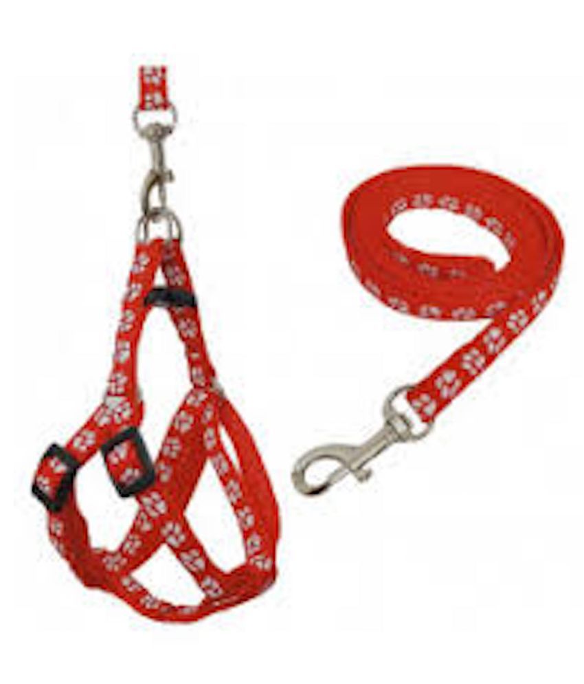     			Dog Harness with Leash ,Printed,Double padded with Heavy Hook