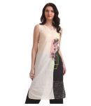 Karigari - White Rayon Women's Straight Kurti