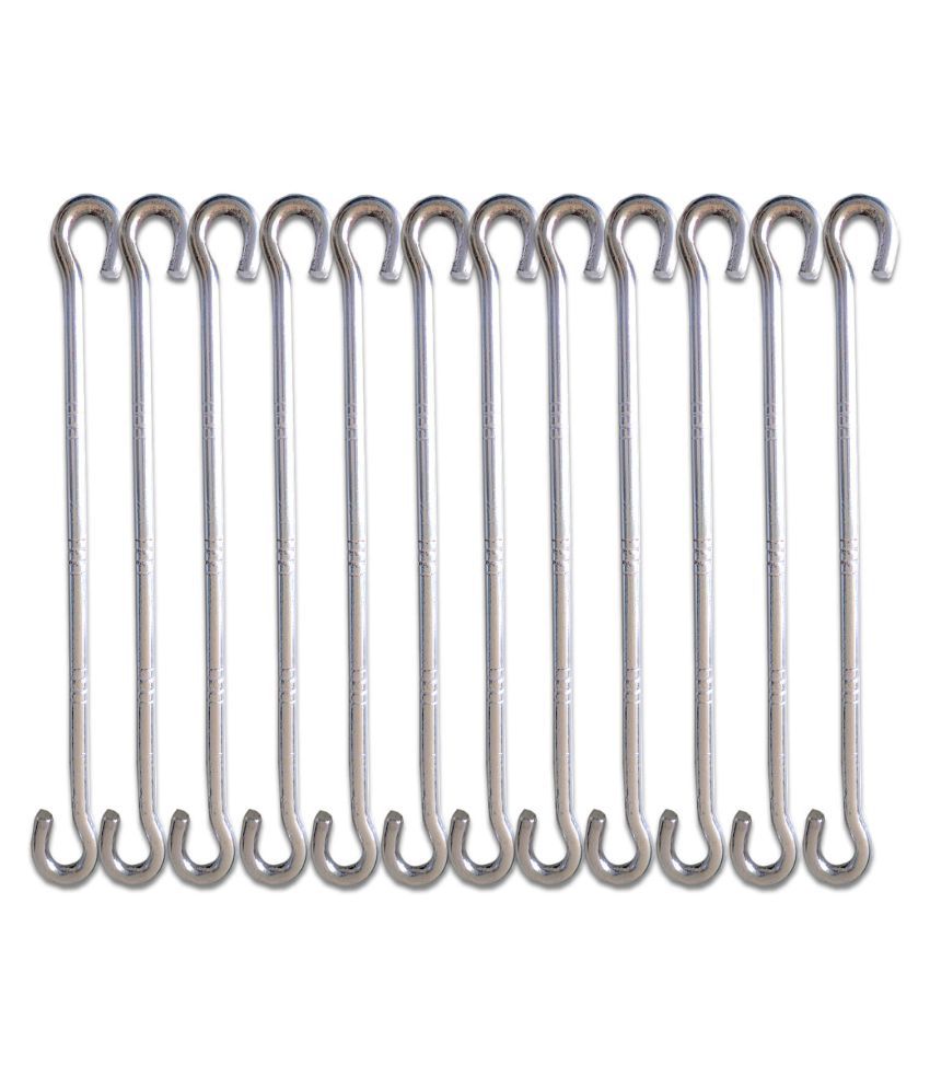     			Laxmi Garden Jhula Swing Rod Hook (Pack of 12) Set of 12 Stainless Steel Hooks