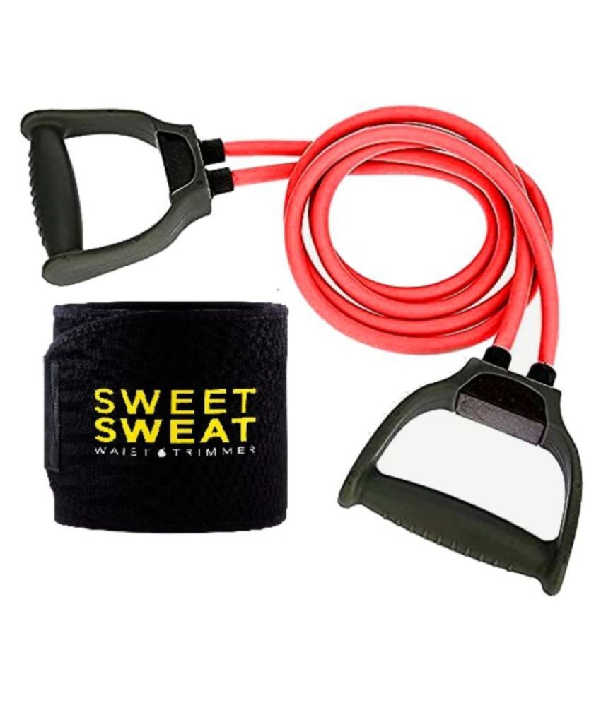 Resistance Band & Fitness Belt Combo Toning Exercise Workout Stretching Gym Accessories Fitness Exercise Equipment for Men Women