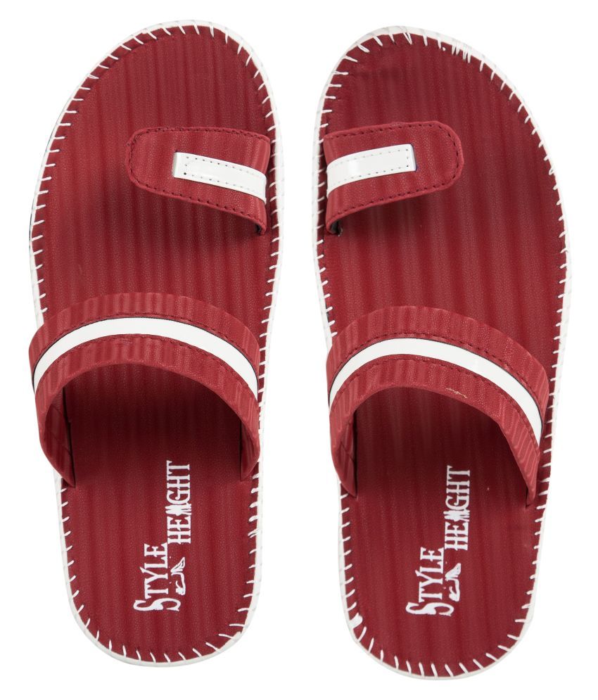     			Style Height Red Flip Flops