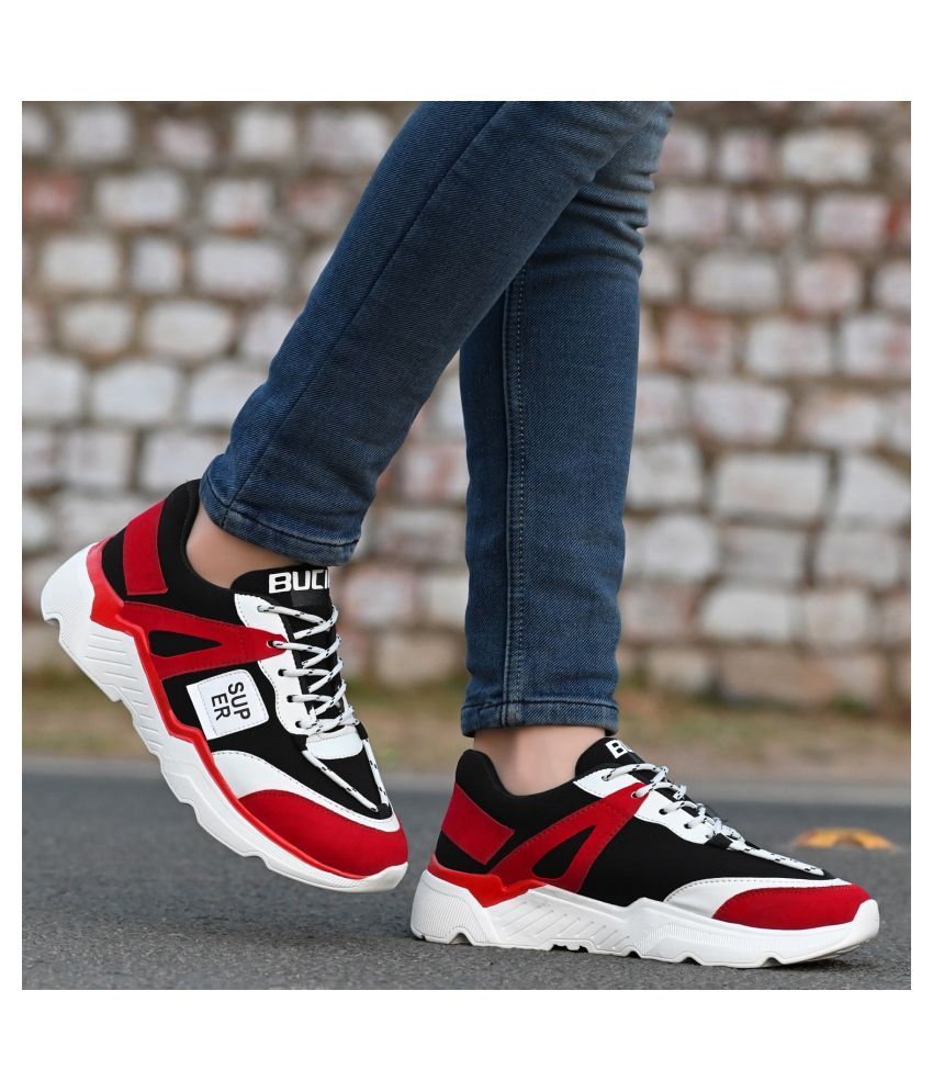 bucik sneakers red casual shoes