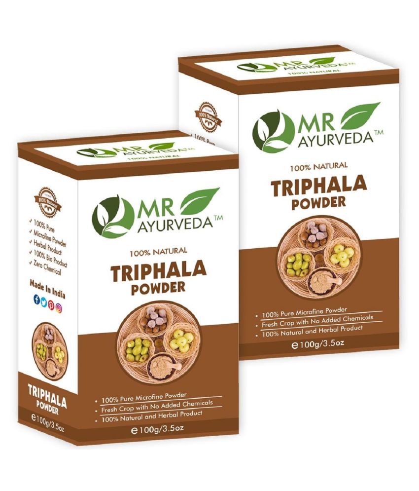     			MR Ayurveda 100% Natural Triphala Powder Hair Scalp Treatment 200 g Pack of 2