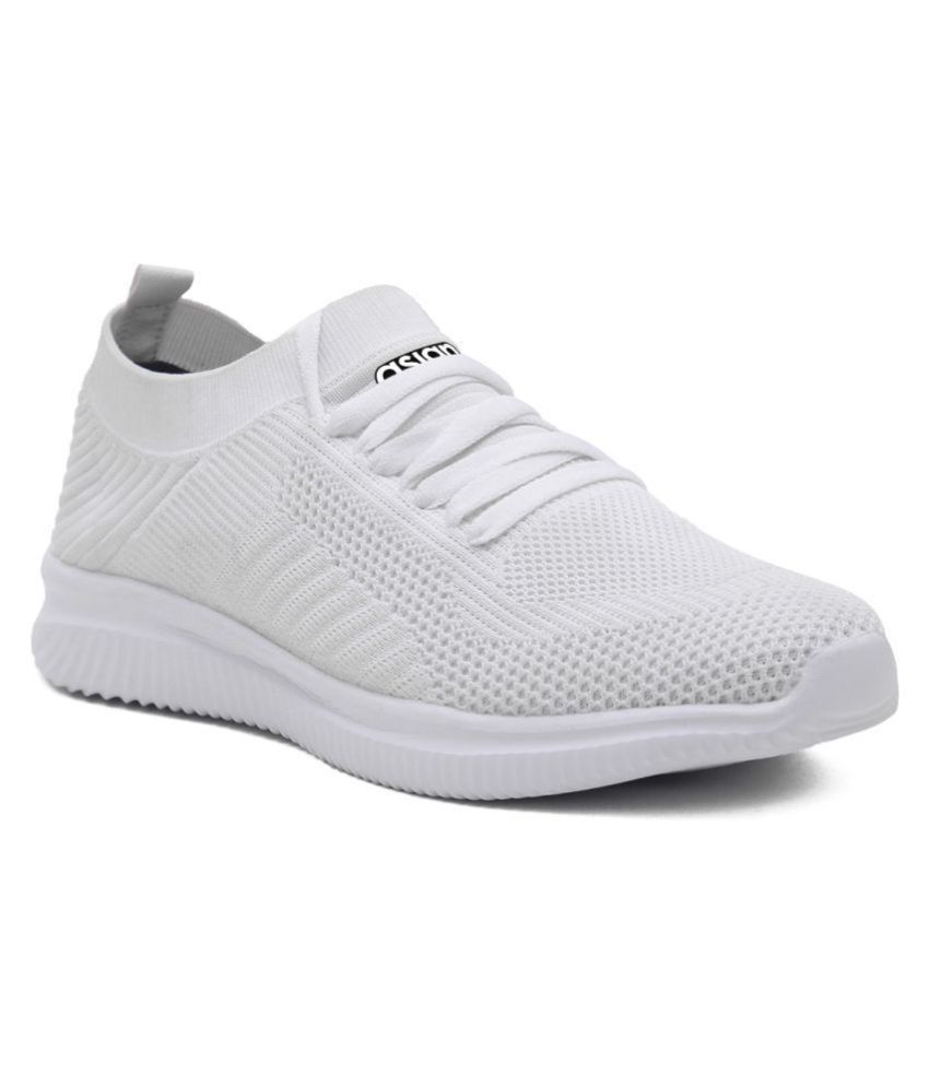     			ASIAN Lifestyle White Casual Shoes