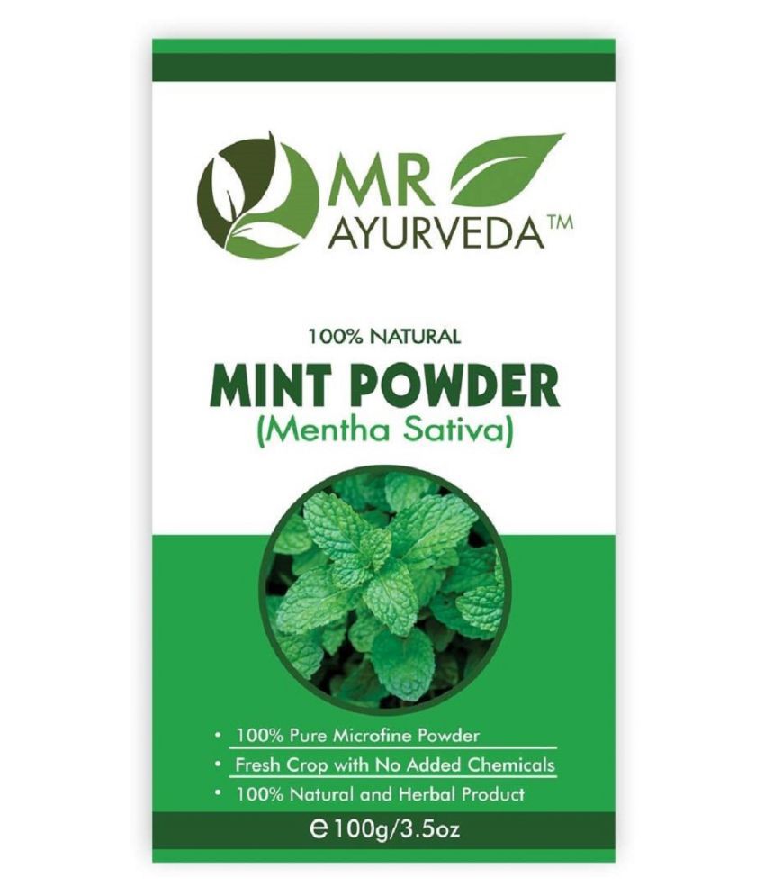     			MR Ayurveda Mint Powder, Hair Growth & Skin Care Face Pack Masks 100 gm