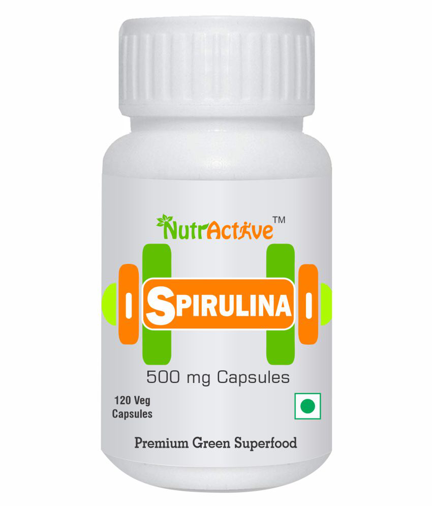     			NutrActive Spirulina 500mg Capsules 120 no.s Multivitamins Capsule