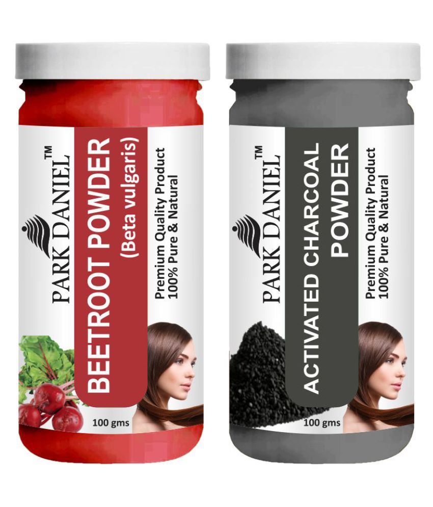     			Park Daniel  Beetroot &    Activated Charcoal Powder  Hair Mask 200 g Pack of 2