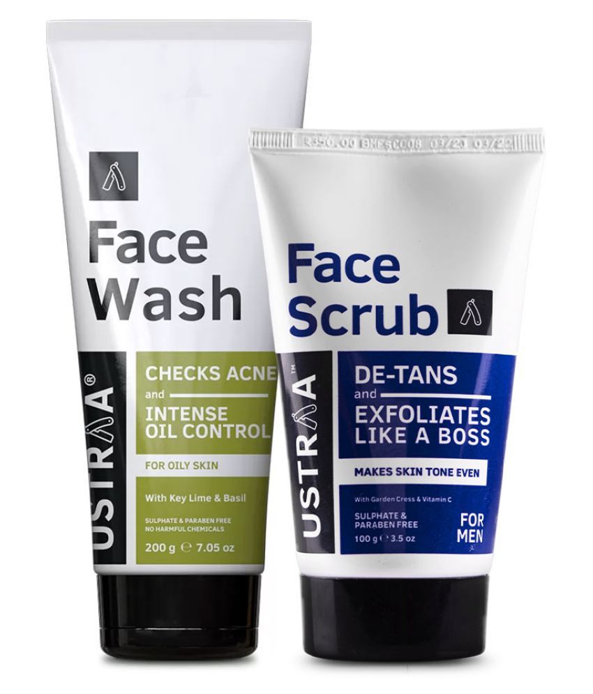     			Ustraa Face Wash Oily Skin (200g) & Face Scrub De-Tan