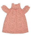 K&U Cotton Blend A-line For Girls ( Pack of 1 , Pink )