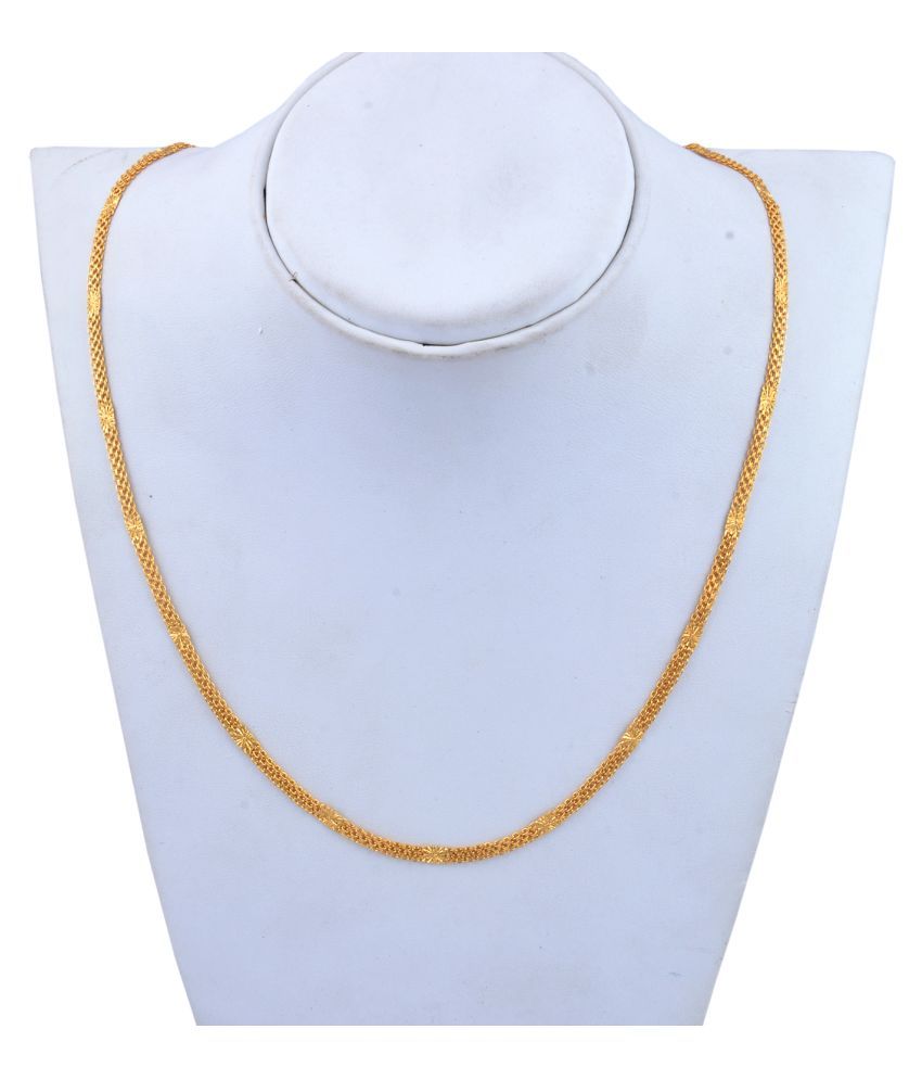     			SHANKH-KRIVA - Gold Plated Chain ( Pack of 1 )