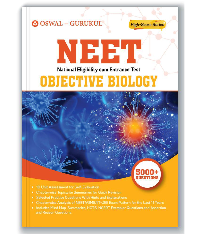     			NEET Objective Biology : 5000+ Questions, Mind Maps, Summaries, HOTS, NCERT Exemplar, Assertion & Reason Qs, Chapterwise Analysis of Last 11 Years
